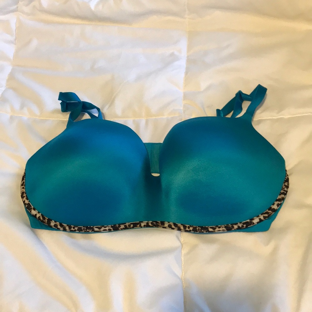 Victoria Secret Blue 36DD push up Balconet bra